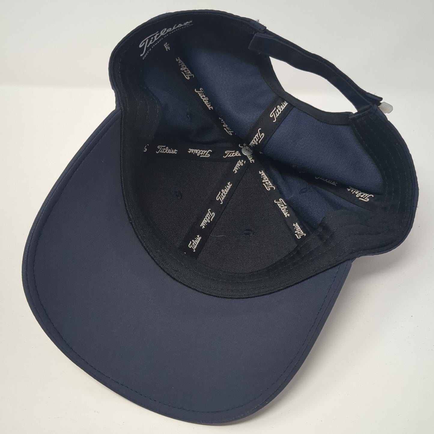 Titleist Strapback Hat Blue One Size Adjustable Spell Out Vent Holes