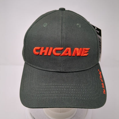 Chicane Snapback Hat Black Red OSFA Embroidered Logo W/Tags Rove