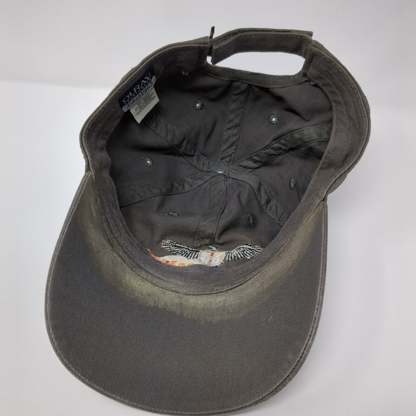 Maven Strapback Hat Gray One Size Adjustable Embroidered 6 Panel Ouray