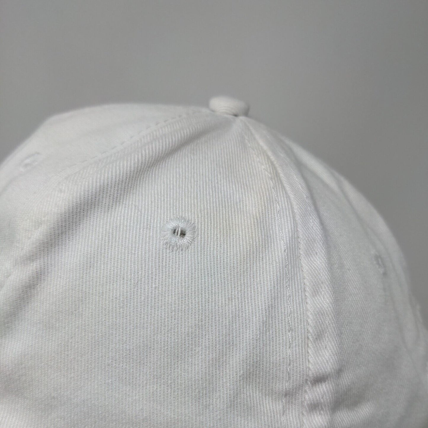 Cheval Golf and Country Club Strapback Hat White One Size Embroidered