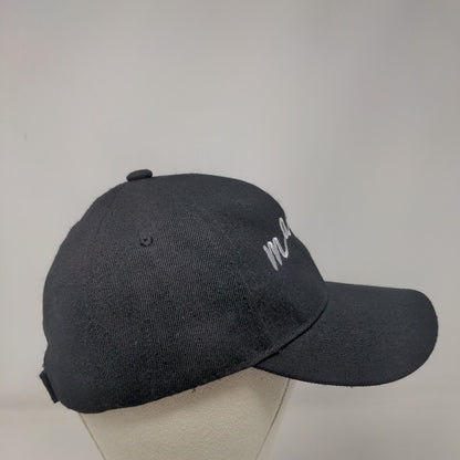Mama Slideback Hat Black One Size Adjustable Embroidered Heart 6 Panel