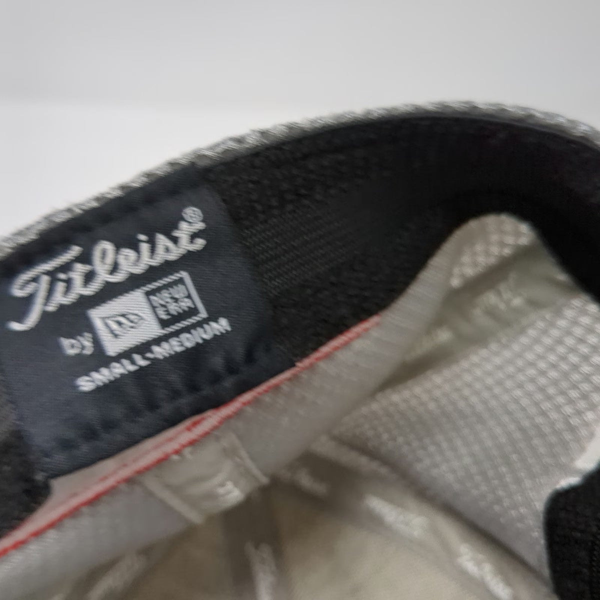 Titleist Baseball Cap Gray M Mesh Back Pro V1 FootJoy Stretch Fit New Era Hat