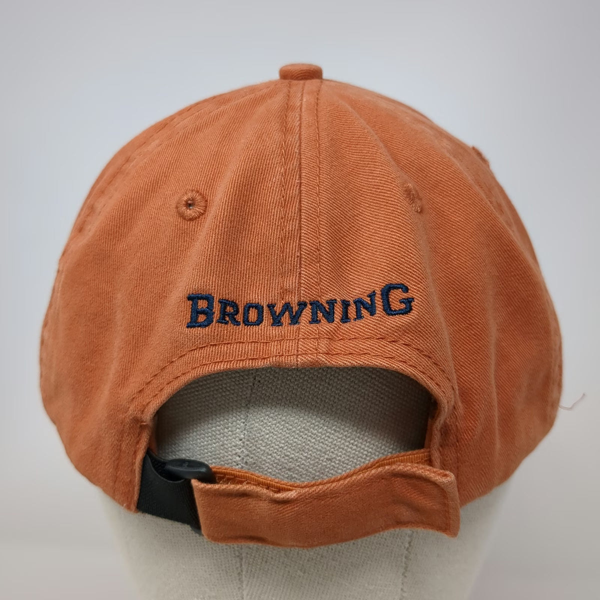 Browning Baseball Cap Orange One Size Buckmark 1878 Logo Cotton Strapback hat