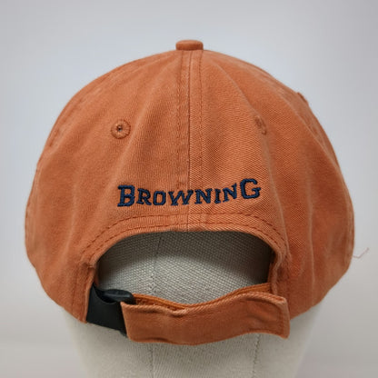 Browning Baseball Cap Orange One Size Buckmark 1878 Logo Cotton Strapback hat