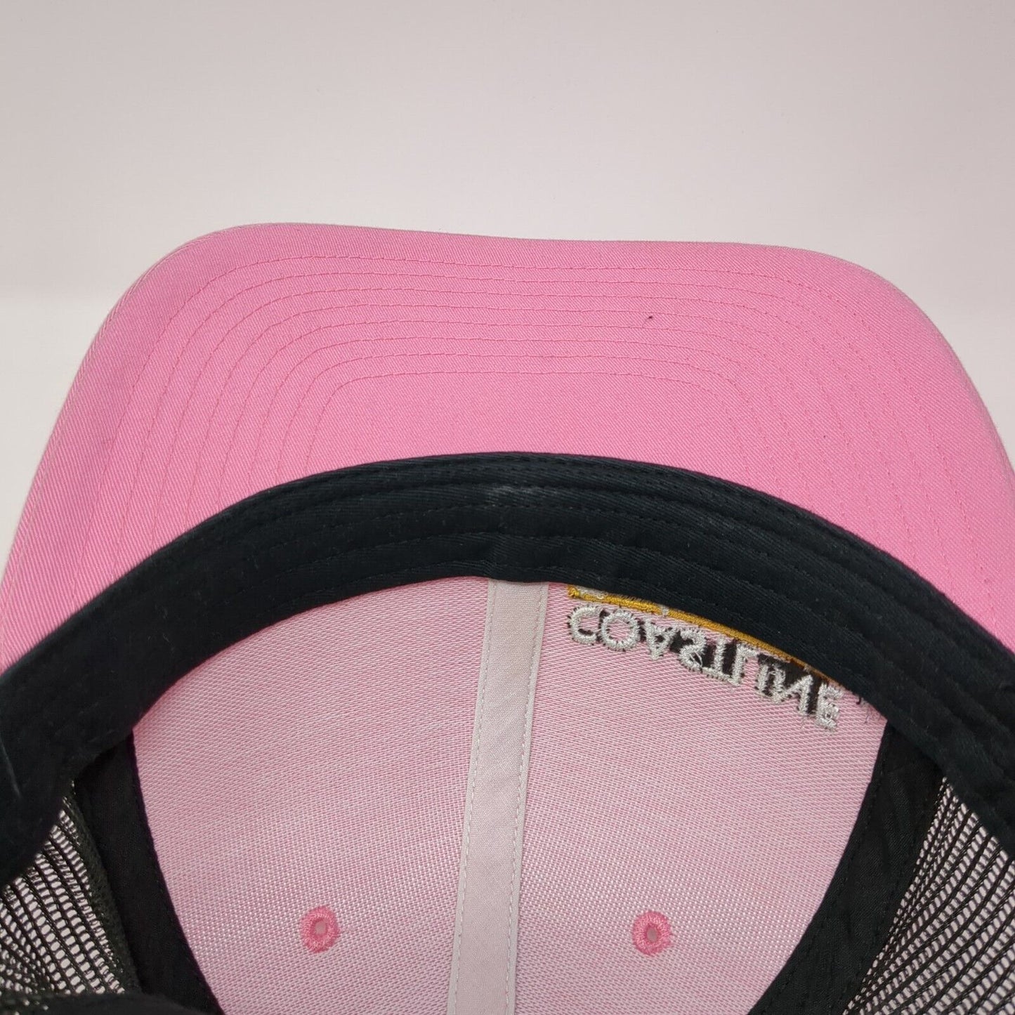 Coastline Equipment Snapback Trucker Hat Pink OS Adjustable Mesh Back Richardson