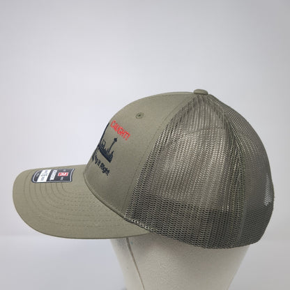Telecoms Signal Doing It Right Trucker Hat Green L Adjustable Mesh Richardson