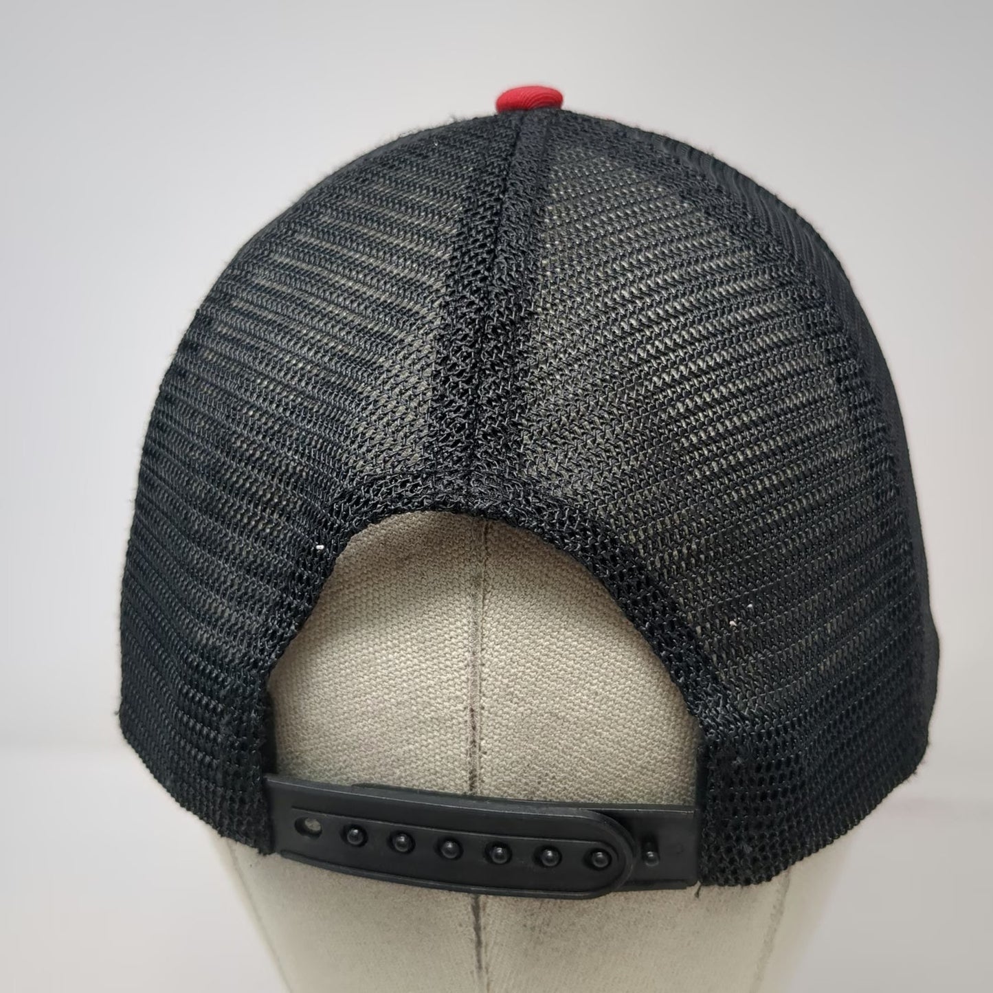 Sick Boy Motorcycles Trucker Hat Red One Size Snapback Mesh Black Embroidered