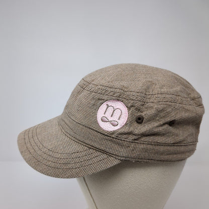 M Infinity Cadet Army Cap Brown One Size Adjustable Embroidered District