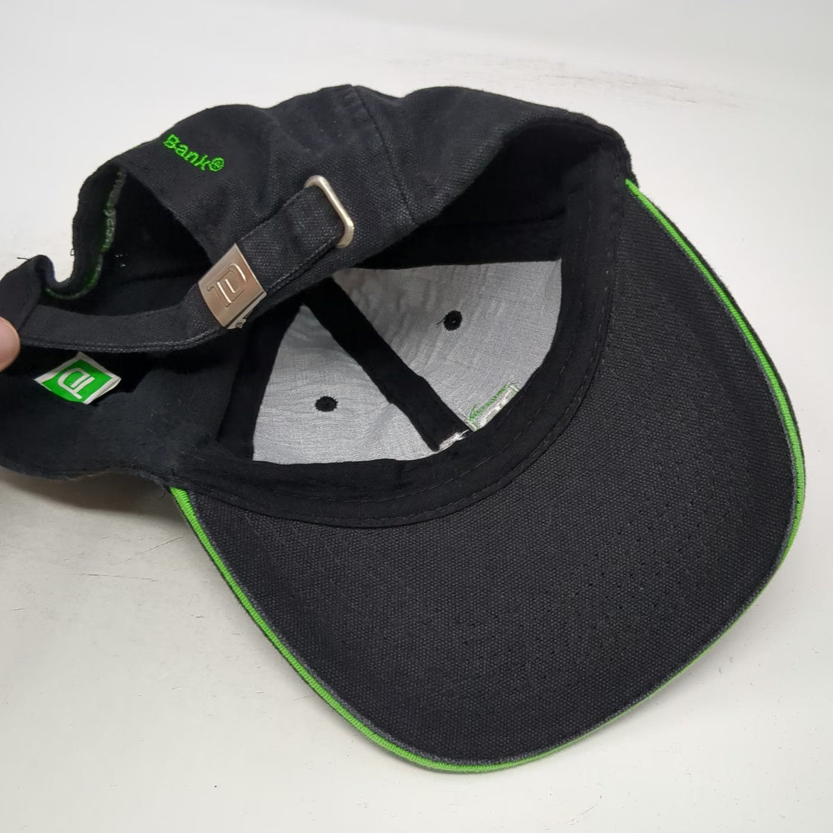 TD Bank Baseball Cap Black One Size Slideback America Most Convenient Visor hat