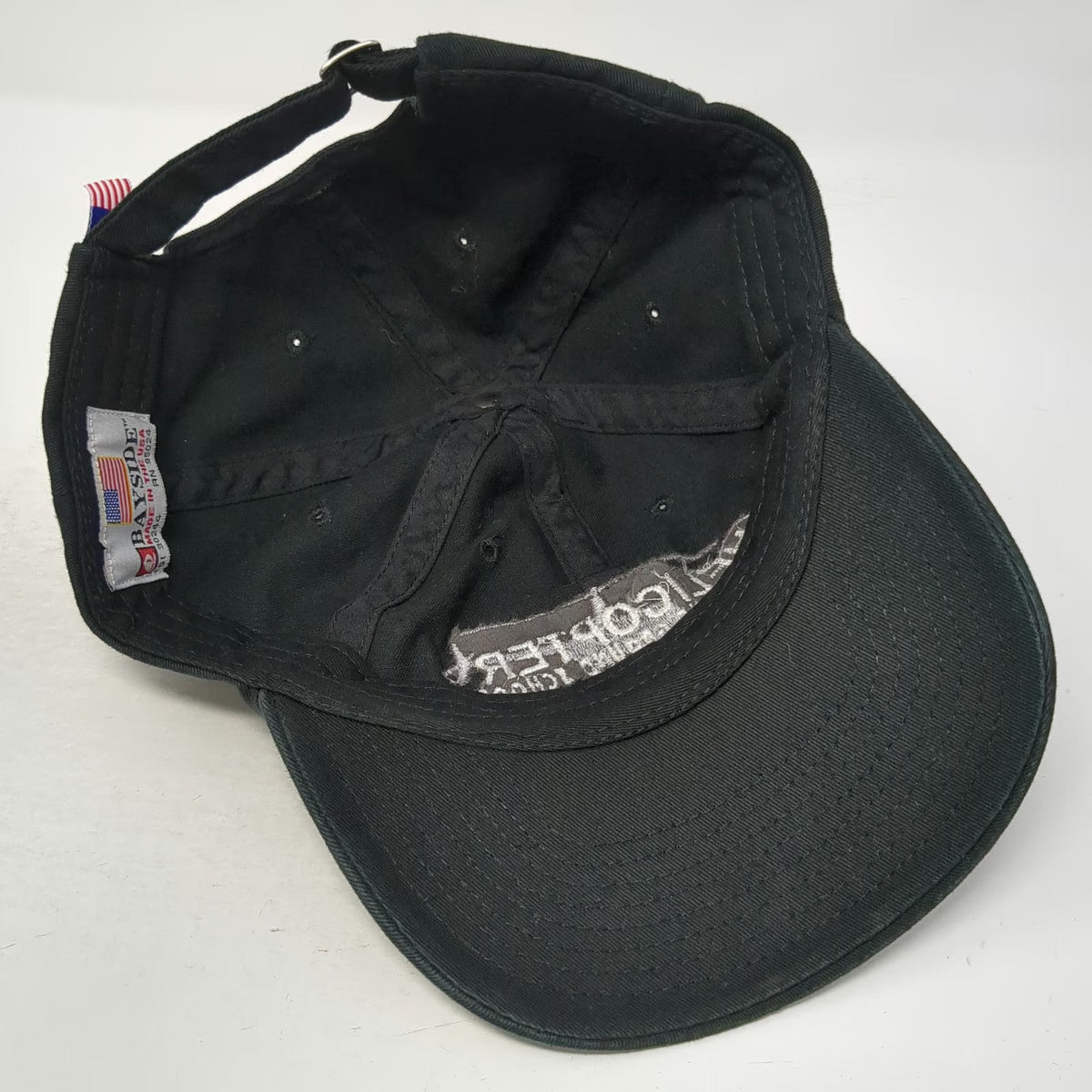 Bayside Baseball Cap Black One Size Helicopter Online Ground School USA Made Hat