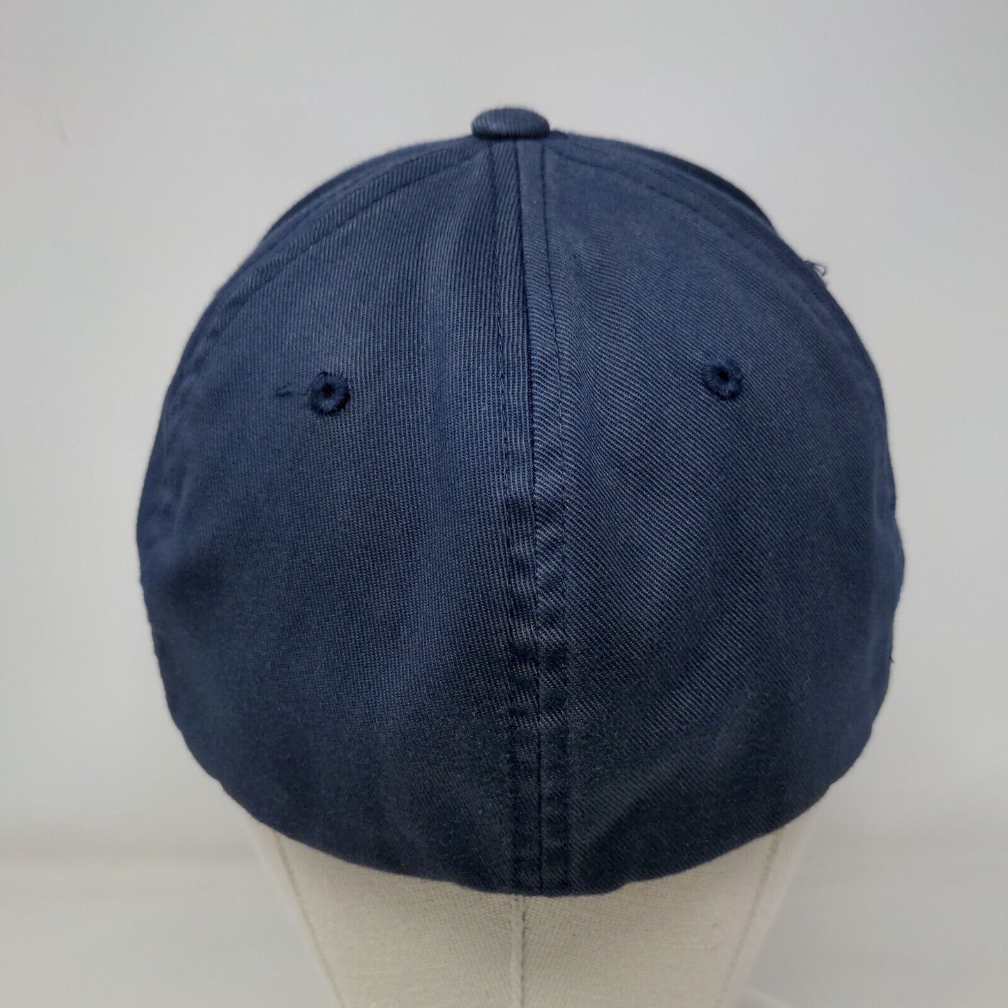 Flexfit Yupoong Fitted Hat Blue Small/Medium Solid Blank 6 Panel