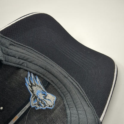 Nike Baseball Cap Black M Fitted Husky Mascot Polyester Mesh Performance Hat