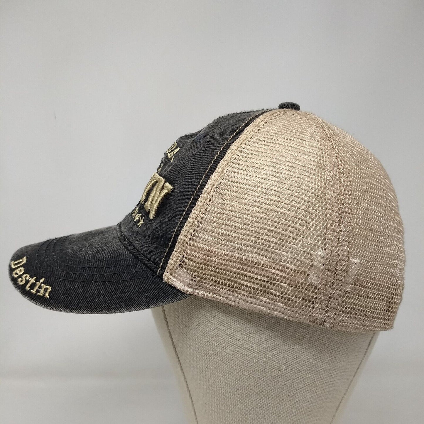 Destin Florida Snapback Mesh Back Trucker Hat Multi OSFA Embroidered