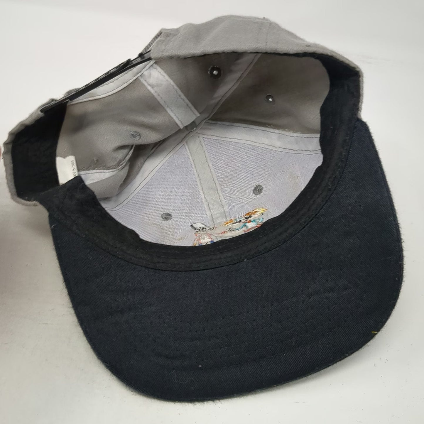 Nickelodeon Snapback Hat Gray Black One Size Hey Arnold Gerald Fist Bump Nick