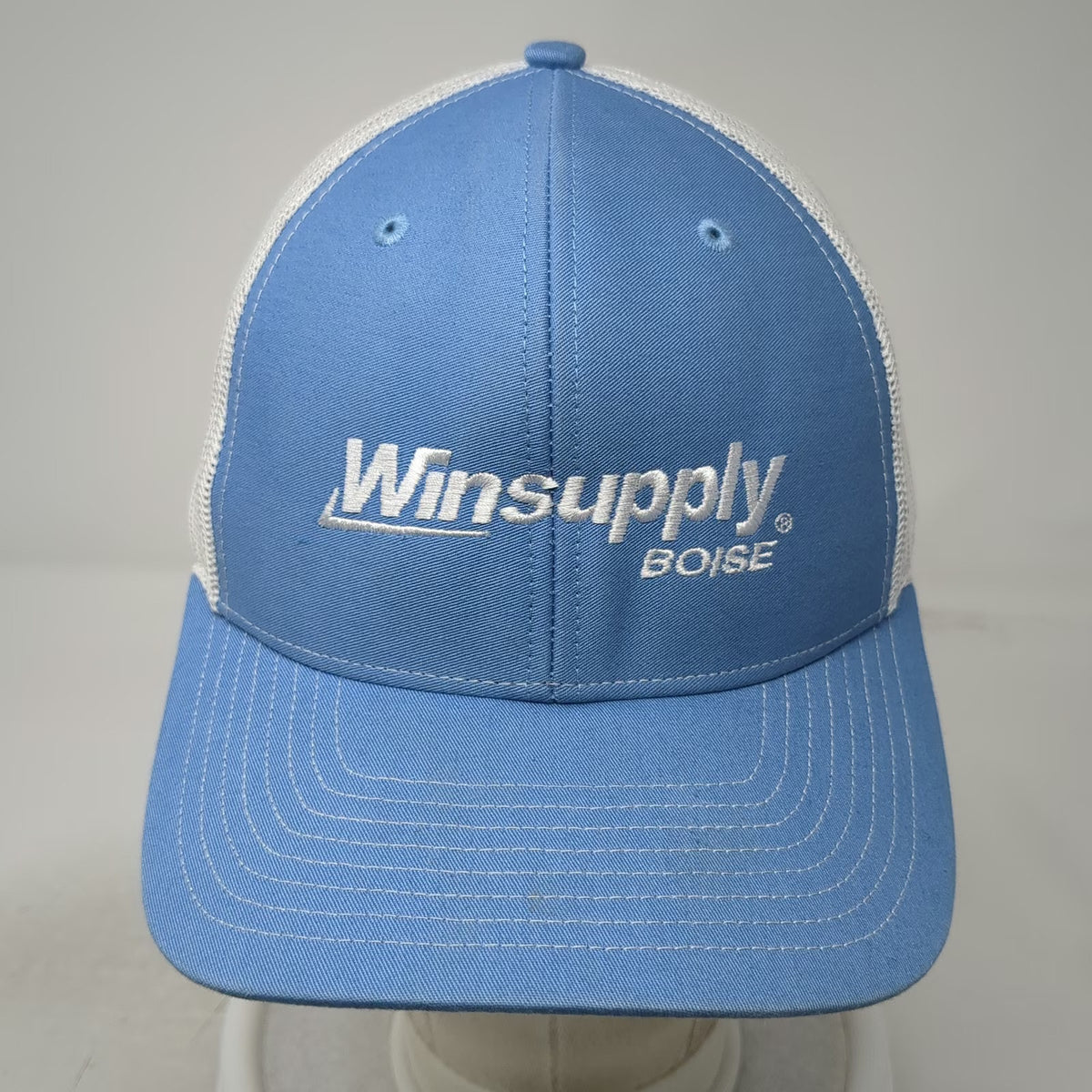 Richardson Trucker Hat Blue White One Size Winsupply Boise Embroidered Snapback