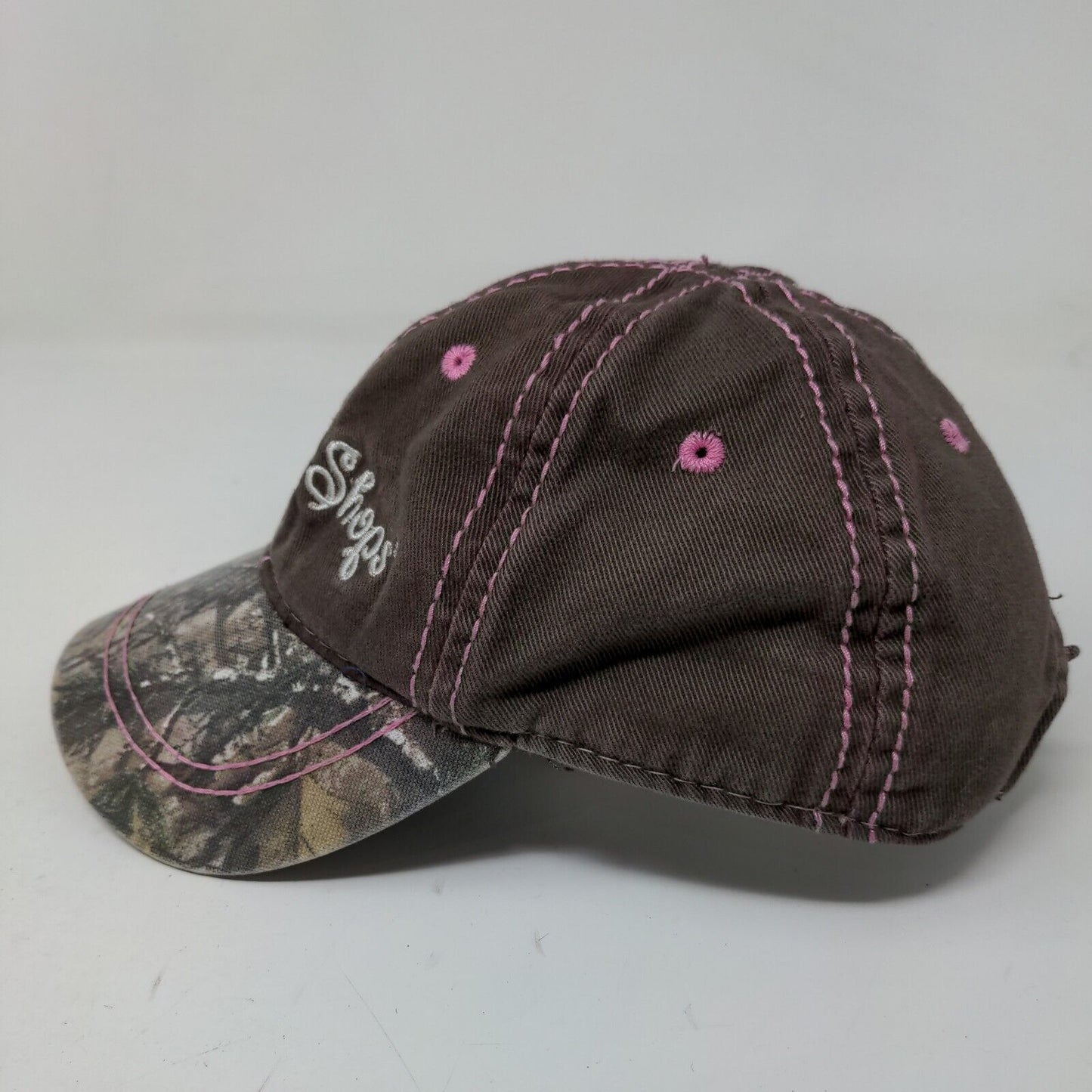 Bass Pro Shops Girls Toddler Strapback Hat Multicolor Camo Embroidered Logo