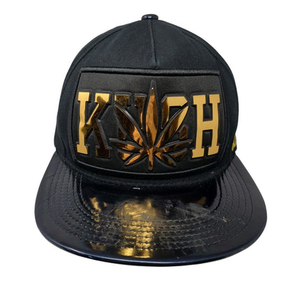 Kush Marijuana Snapback Hat Black One Size Adjustable Embroidered 4350 District
