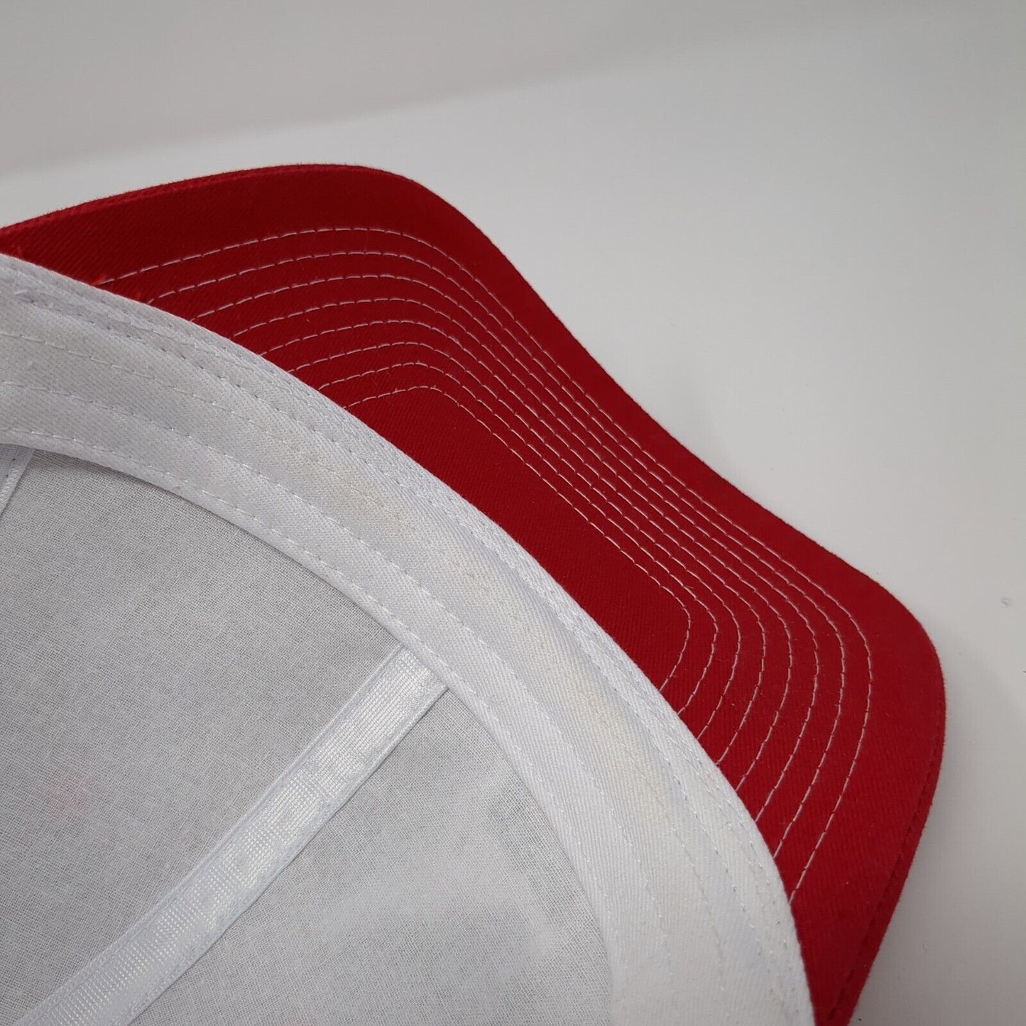 Idaho Farm Bureau Ins Snapback Trucker Hat Red One Size Mesh Back