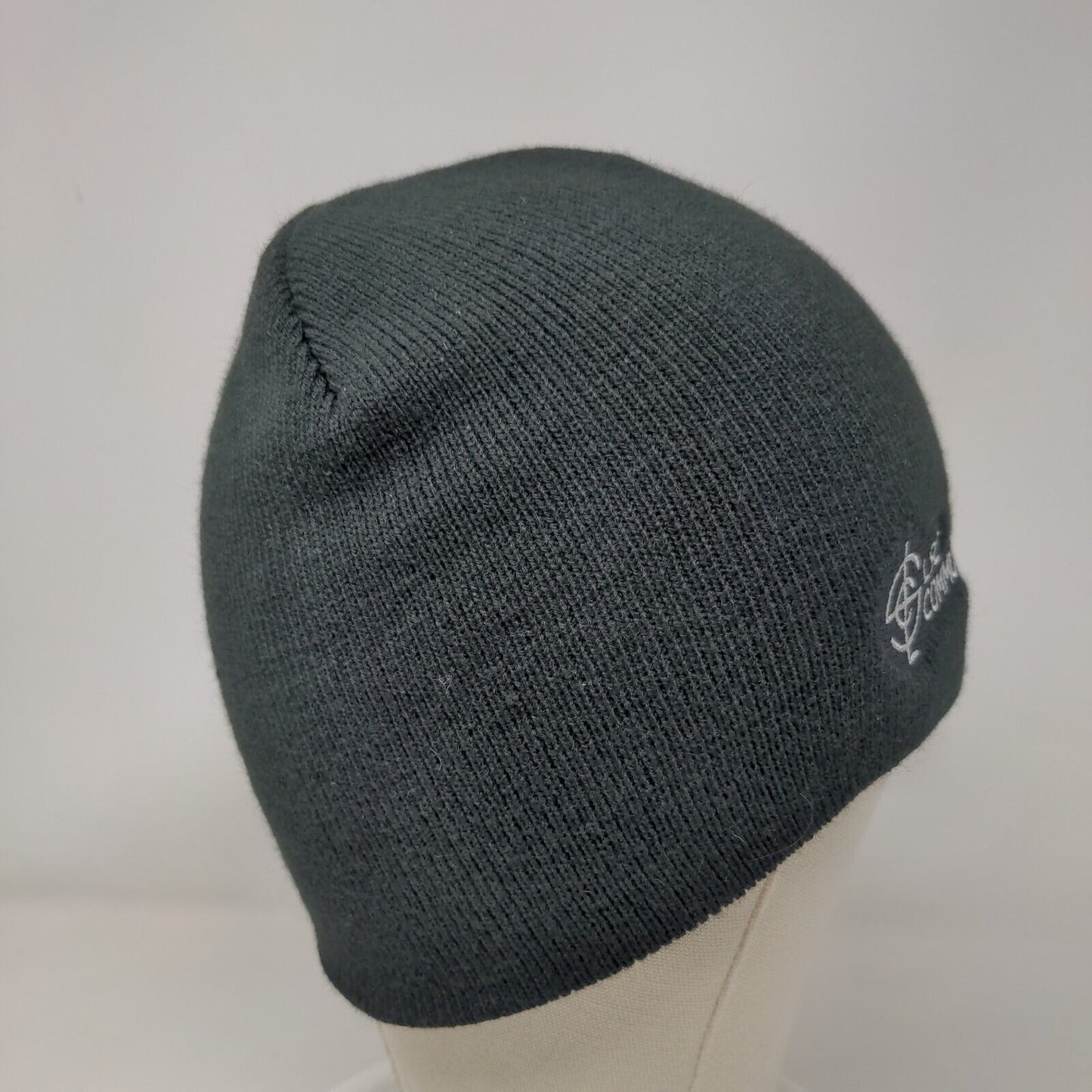 LSC Communications Knit Beanie Hat Black One Size Embroidered Hit Wear
