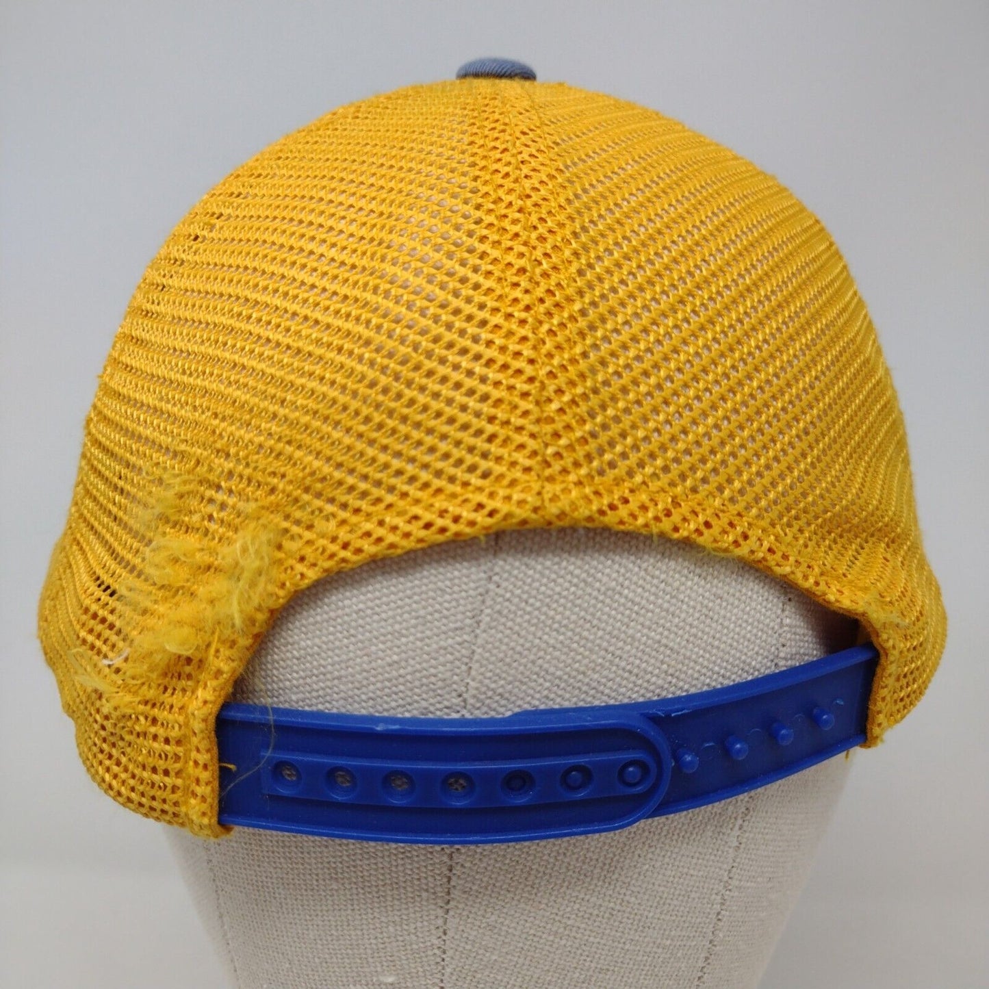 Letter S Patch Snapback Trucker Hat Multi OSFA Mesh Back American Needle