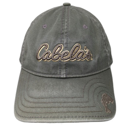 Cabela's Green Baseball Cap One Size Slideback Worlds Foremost Outfitter Fishing