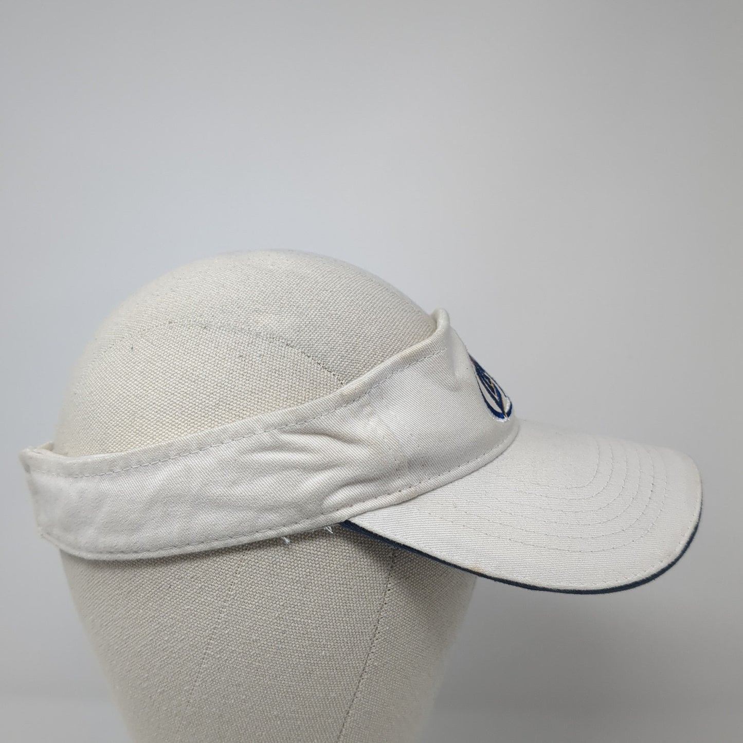 Miller Lite Sun Visor Hat White OS Adjustable Strap Lightweight Embroidered ACME