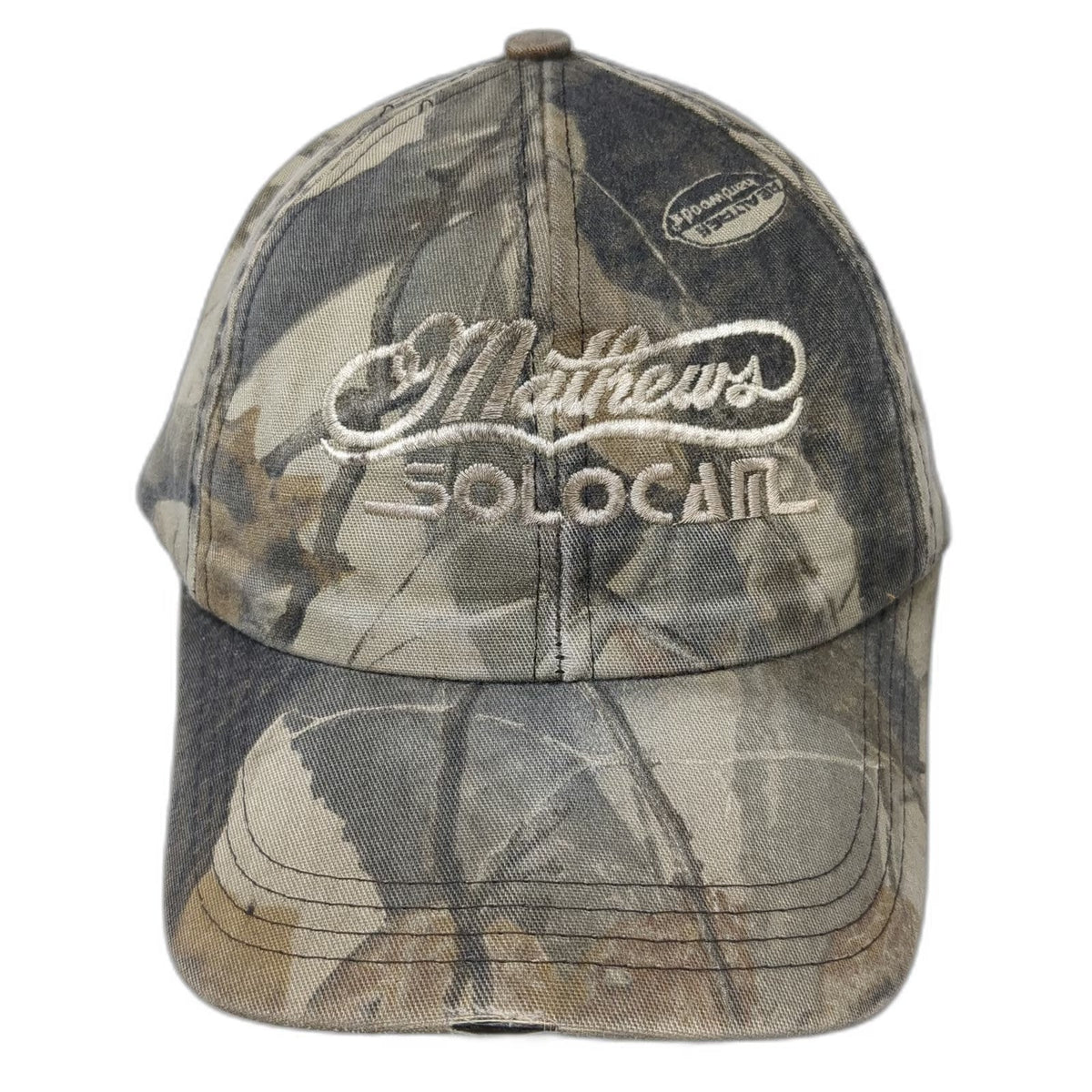 Mathews Baseball Cap Green OSFM Realtree Hardwoods Camo Archery Strapback Hat