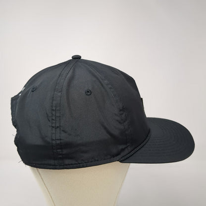 Imperial Callaway 5 Panel Black One Size Hat Rope Brim Snapback Golf Polyester
