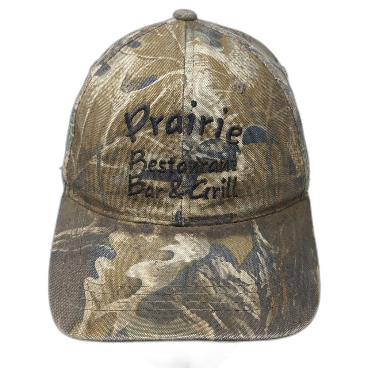 Outdoor Cap Baseball Cap Brown One Size Camo Prairie Restaurant Bar & Grill Hat
