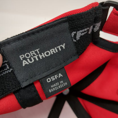 Port Authority Baseball Cap Red One Size Jack's Urban Meeting Place Hat Flexfit