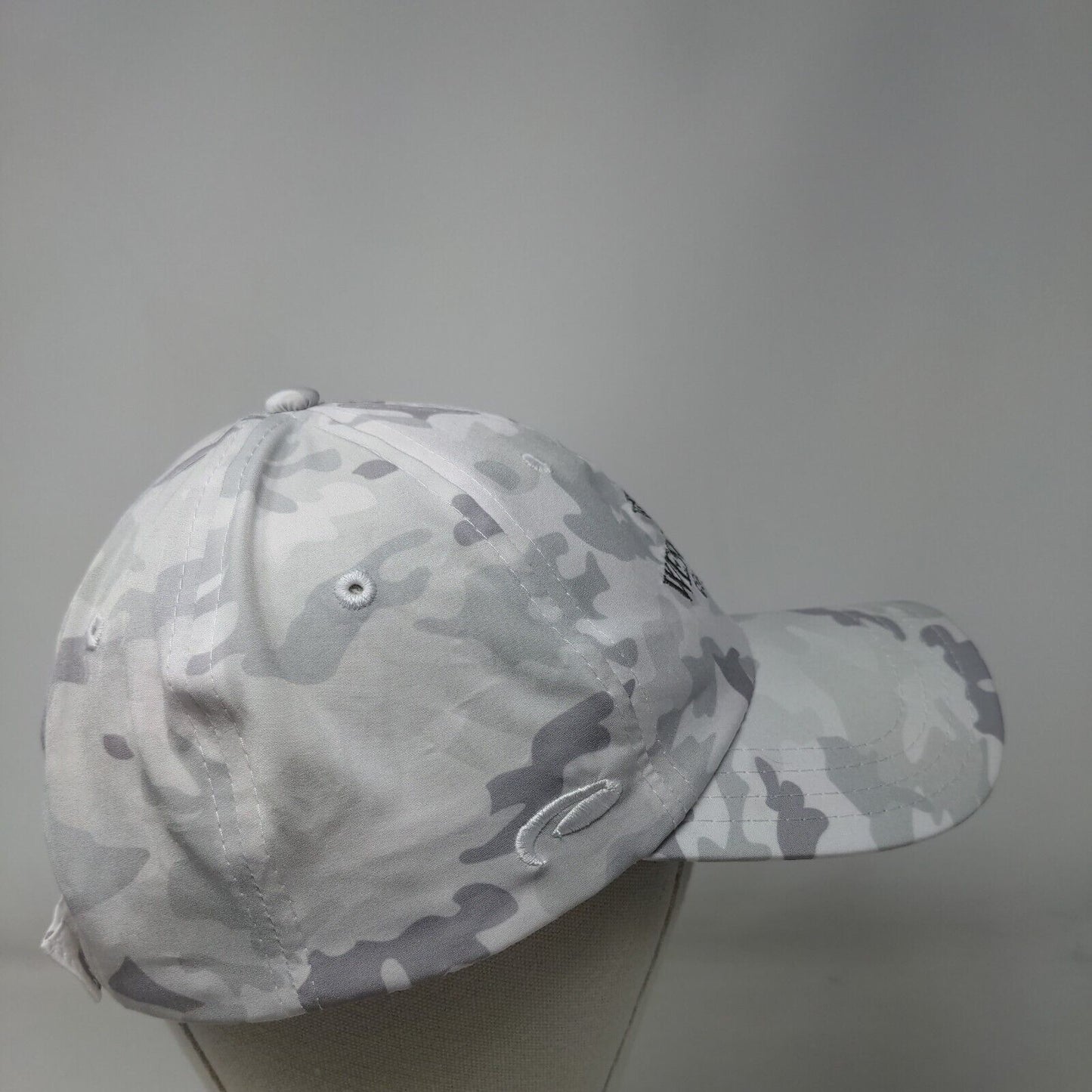 West Chase Golf Club Strapback Hat Gray Camouflage One Size Embroidered Pukka