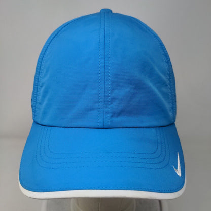 Nike Golf Strapback Hat Blue OSFM Adjustable Embroidered Swoosh Logo Polyester