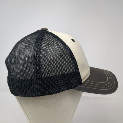 District Trucker Hat Beige Black One Size Gladiator Miticide Mesh