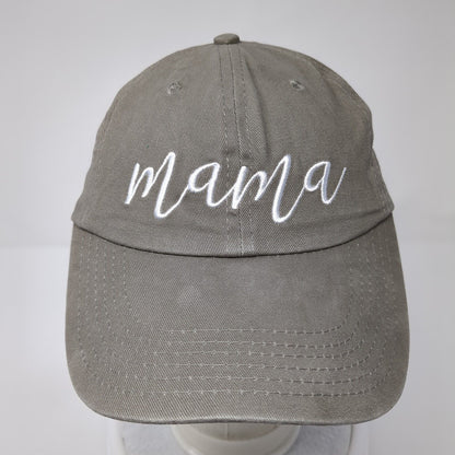 Mama Slideback Hat Brown One Size Adjustable 6 Panel The Belly Boxes