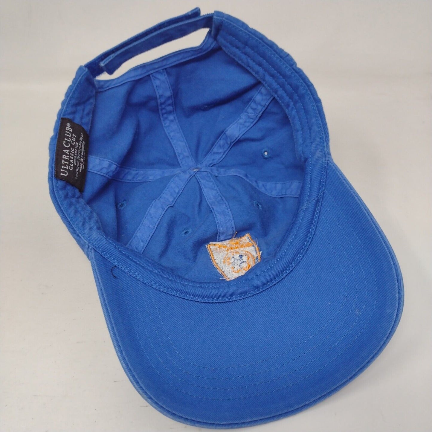Ultra Club Strapback Hat WOHS Lady Warriors Blue Embroidered Logo
