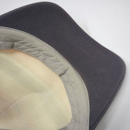 Columbia Trucker Hat Gray Orange White Striped One Size Mesh Back Snapback