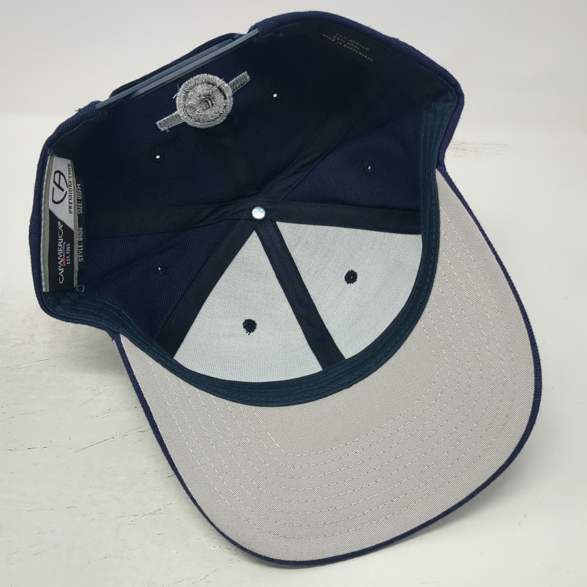 Cap America Snapback Hat Blue One Size Darley Pumps Fire Rescue Maltese Cross
