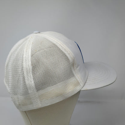 Mercedes Benz Patch White Trucker Hat Snapback Mesh Green Underbrim Cap Vintage