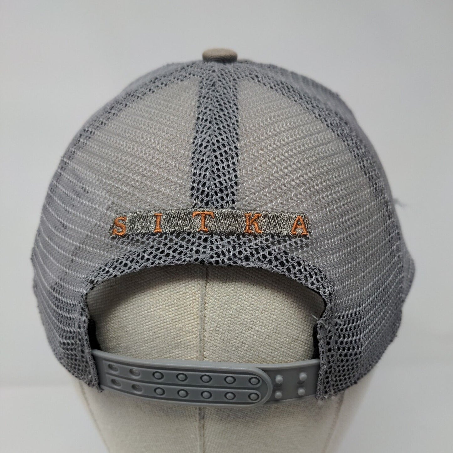 Sitka Bozeman MT Snapback Trucker Hat Gray OSFA Adjustable Mesh Back Cotton