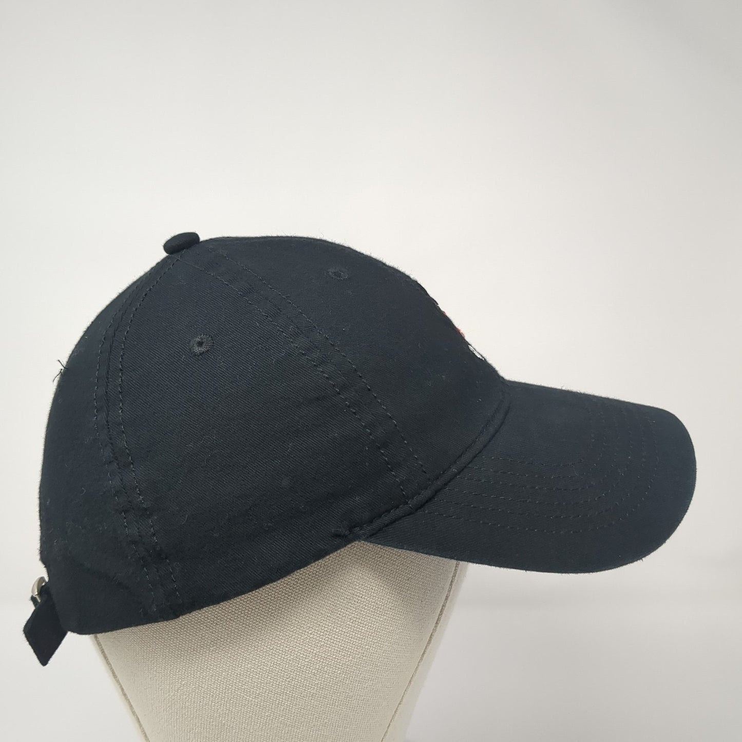 Disney Mickey Mouse Slideback Hat Black One Size Embroidered 6 Panel