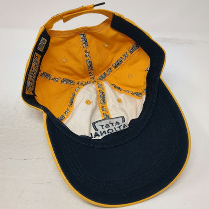 Ahead AT&T National Tiger Woods Baseball Cap Yellow OSFM Golf Hat Shield Logo