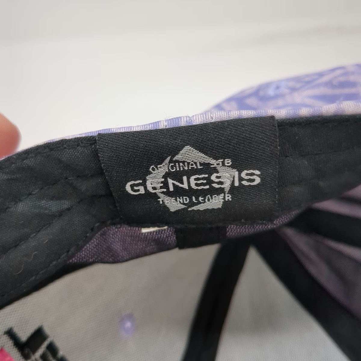 Genesis Playa Del Carmen Baseball Cap Purple One Size Strapback Leaf Print Hat