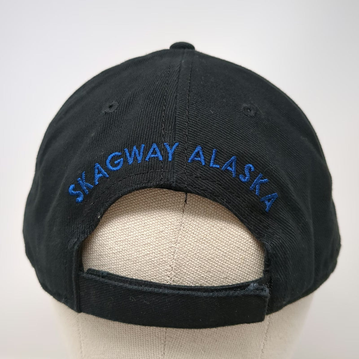 W.P.&Y.R. Baseball Cap Black One Size White Pass Yukon Route Skagway Alaska Hat