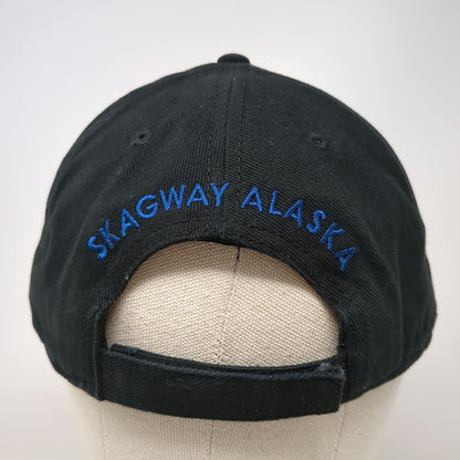 W.P.&Y.R. Baseball Cap Black One Size White Pass Yukon Route Skagway Alaska Hat