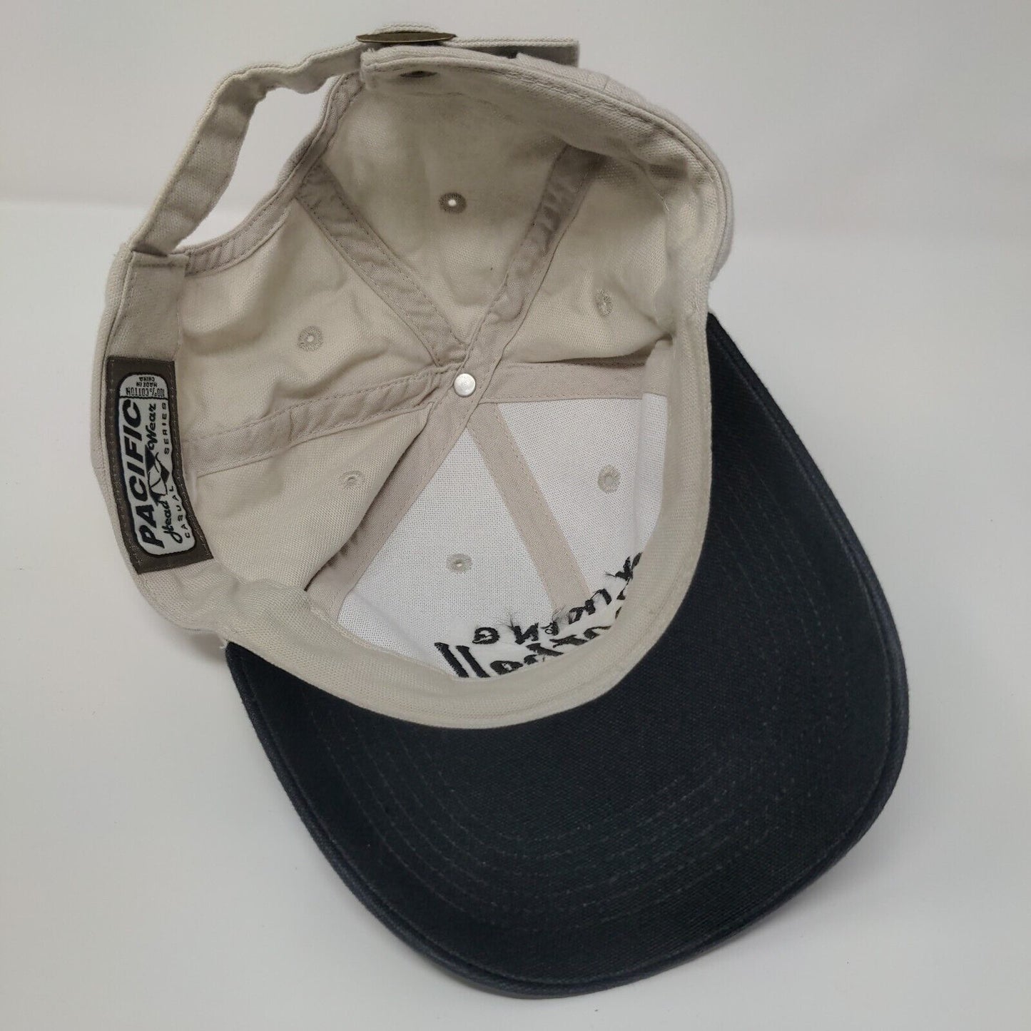 Viking Football Slideback Hat Tan One Size Embroidered Colorblock