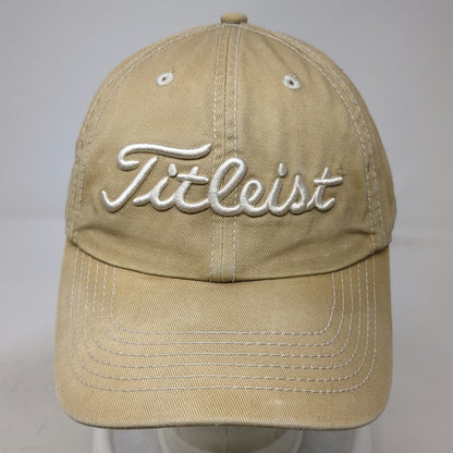 Titleist Baseball Cap Beige One Size Sunnyvale Golf Course Adjustable #1 Hat
