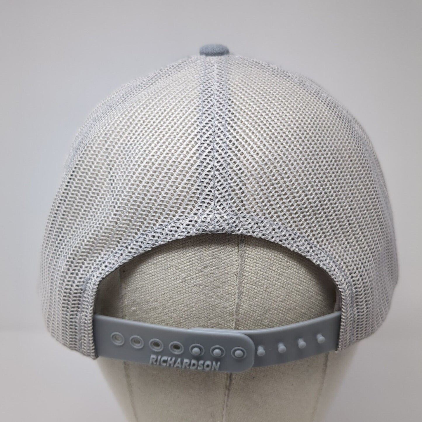 The Reel Charters Est 2024 Trucker Hat Gray One Size Adjustable Mesh Richardson