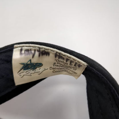 NASCAR Dodge Motorsports Racing Visor Black Gold Flames Drew Pearson Hat OSFA