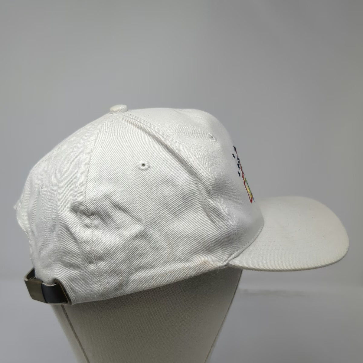 Headshot Baseball Cap White One Size Fiesta San Antonio 99 Embroidered Hat