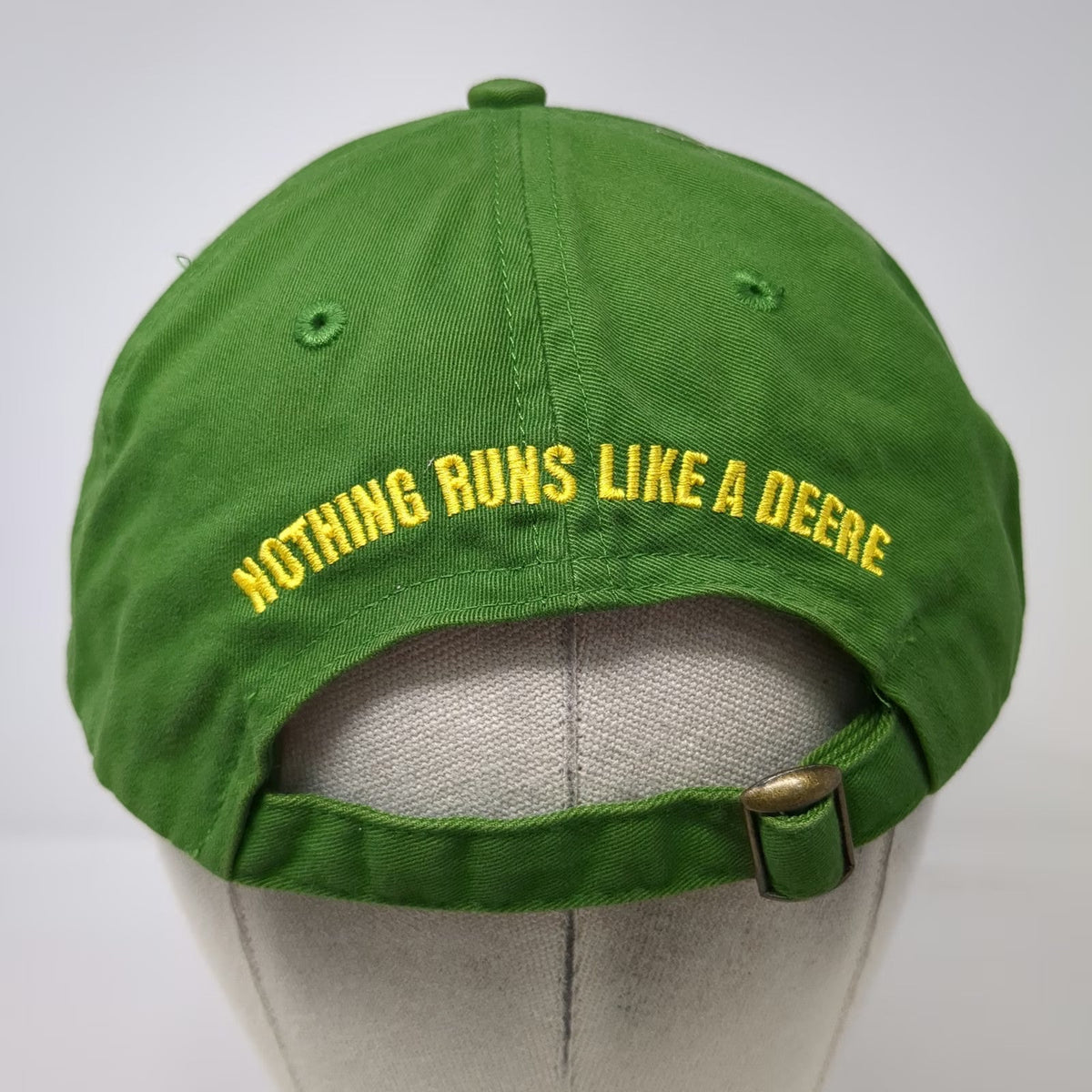 John Deere Baseball Cap Green One Size Slideback Owners Edition Logo Cotton Hat